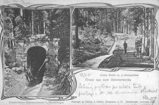 Plavení dříví  r.1904