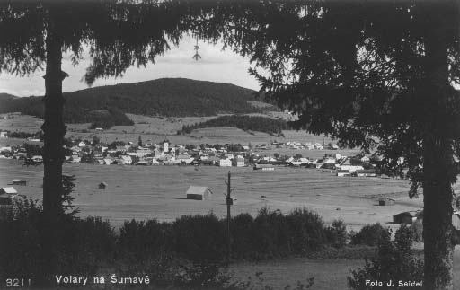 Celkov pohled na Volary  r.1935
