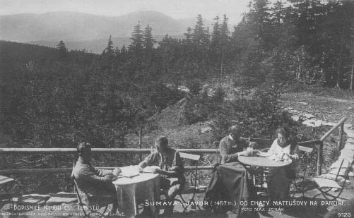 Turist ped Mattuovou chatou  r.1928
