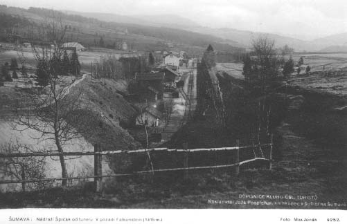 eleznin ndra pik, pohled od tunelu  r.1928