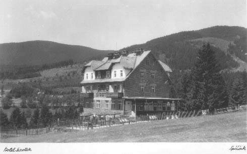 Hotel Sirotek na piku  r.1935