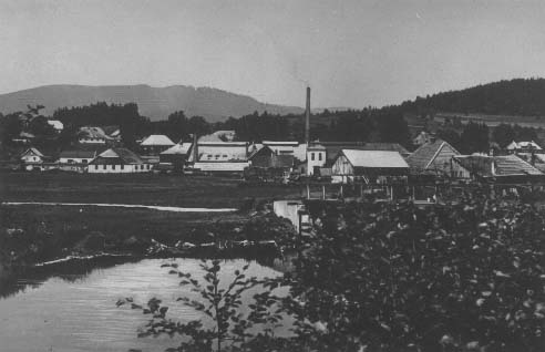 Mstek pes Vltavu a sklrna  r.1928