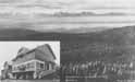 Hotel Fastner a pohled na Alpy  r.1936