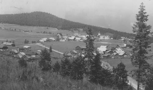 Silnice na Borov Lada a Hamersk Domky r.1935