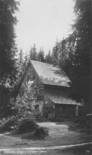 Chata u pramene Vltavy  r.1935