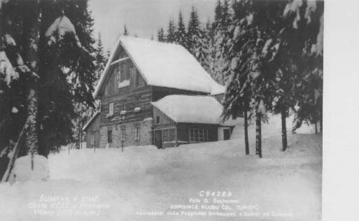 U pramene Vltavy v zim  r.1930